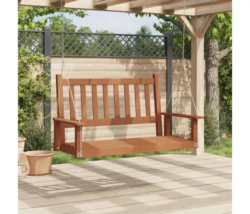 Sodo Sūpynės-Suoliukas Su Metalinėmis Grandinėmis, Rudos, Eglė