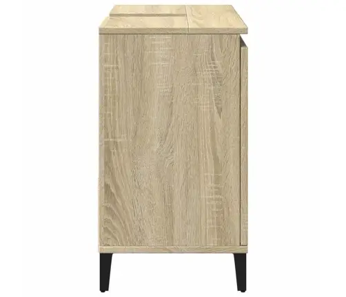 Vannasistabas Skapītis, Ozola, 65X33X60 Cm, Inženierijas Koks Vidaxl