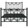 Gultas Rāmis Ar Galvgali Un Kājgali, Melns Metāls, 75X190 Cm Vidaxl Gultas Rāmis Ar Galvgali Un Kājgali, Melns Metāls, 75X190 Cm Vidaxl