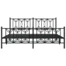 Gultas Rāmis Ar Galvgali Un Kājgali, Melns Metāls, 183X213 Cm Vidaxl Gultas Rāmis Ar Galvgali Un Kājgali, Melns Metāls, 183X213 Cm Vidaxl