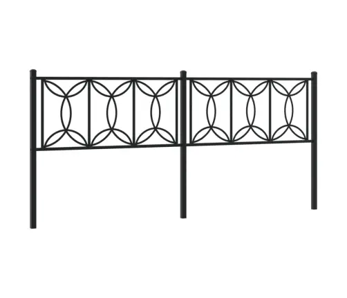 Gultas Galvgalis, Metāls, Melns, 193 Cm Vidaxl