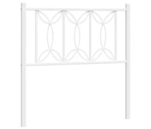 Metallist Vahetatav Voodipeats, Valge, 75 Cm