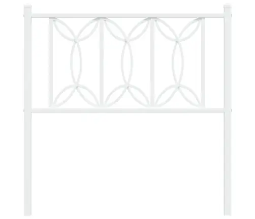 Metallist Vahetatav Voodipeats, Valge, 75 Cm