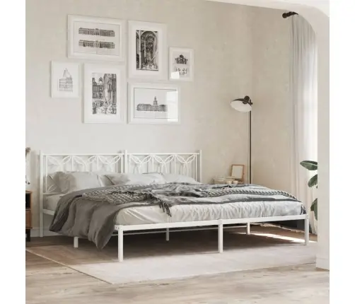 Gultas Galvgalis, Balts, 200 Cm Vidaxl