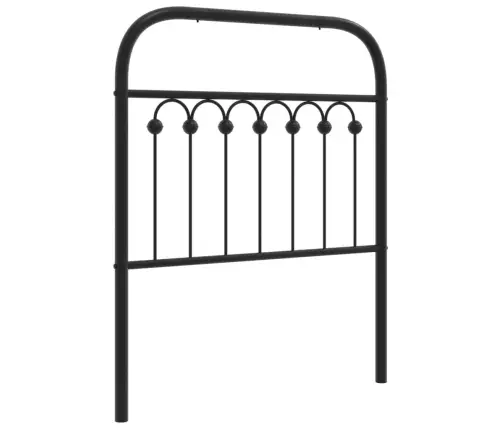 Gultas Galvgalis, Metāls, Melns, 75 Cm Vidaxl