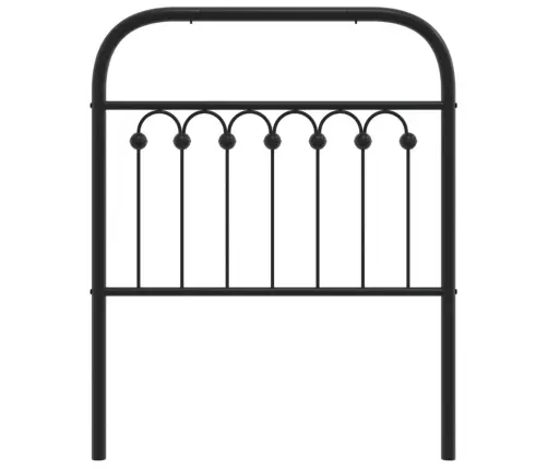 Gultas Galvgalis, Metāls, Melns, 75 Cm Vidaxl