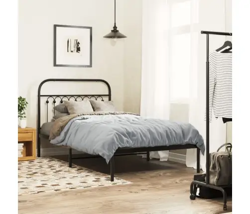 Gultas Galvgalis, Metāls, Melns, 100 Cm Vidaxl