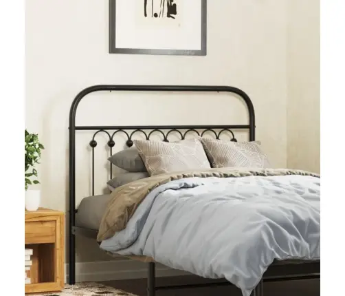 Gultas Galvgalis, Metāls, Melns, 100 Cm Vidaxl
