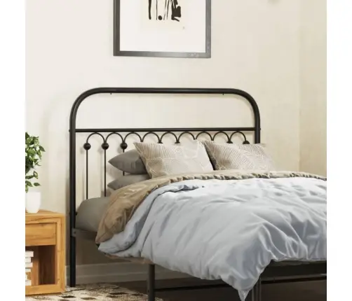 Gultas Galvgalis, Metāls, Melns, 107 Cm Vidaxl