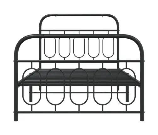 Lovos Rėmas Su Galvūgaliu/Kojūgaliu, Juodas, 107X203cm Metalas