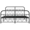 Lovos Rėmas Su Galvūgaliu/Kojūgaliu, Juodas, 150X200cm Metalas