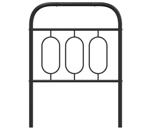 Gultas Galvgalis, Metāls, Melns, 75 Cm Vidaxl