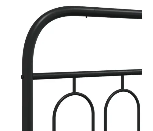 Gultas Galvgalis, Metāls, Melns, 75 Cm Vidaxl