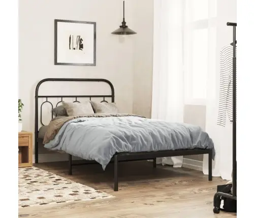 Gultas Galvgalis, Metāls, Melns, 100 Cm Vidaxl