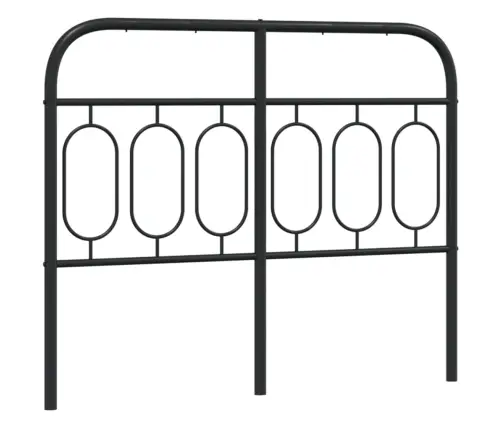 Gultas Galvgalis, Metāls, Melns, 120 Cm Vidaxl