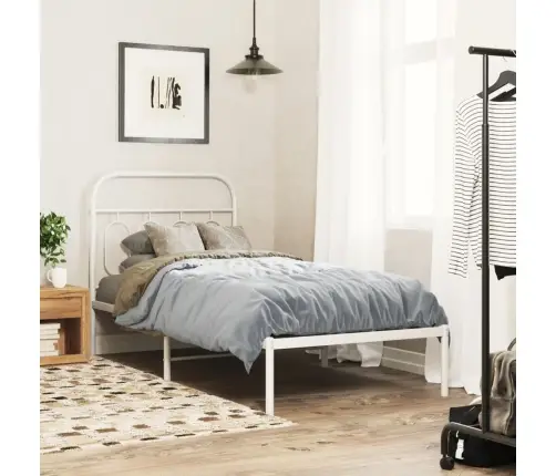 Gultas Galvgalis, Metāls, Balts, 80 Cm Vidaxl