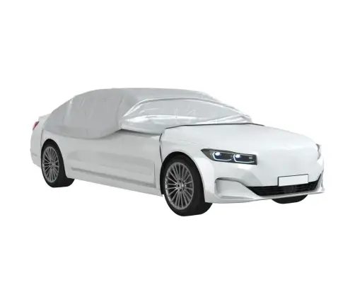 Pusės Automobilio Uždangalas Su Kabliukais, Sidabrinis, L