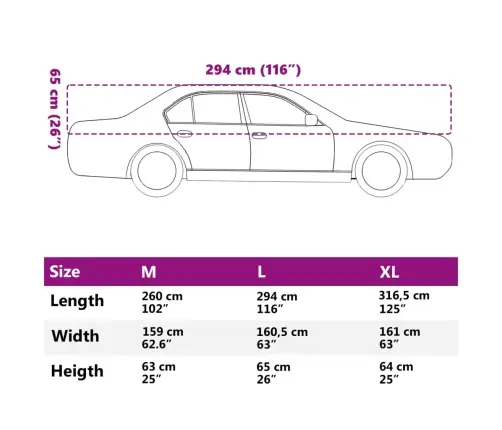 Pusės Automobilio Uždangalas Su Kabliukais, Sidabrinis, L
