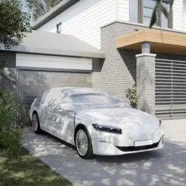 Poolik Autokate Konksudega Hõbedane Xl