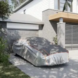 Automašīnas Pārsegs Sedanam, Krusas Aizsardzība, Pelēks Vidaxl