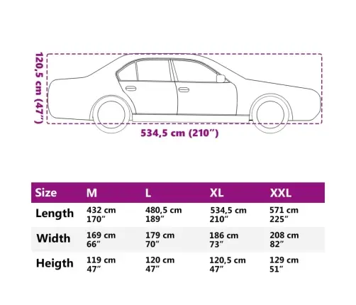 Automašīnas Pārsegs Sedanam, Pilns, Sudrabs, Xl Peva Vidaxl