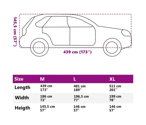 Automobilio Uždangalas Visureigiui, Sidabrinis, M Dydžio, Peva