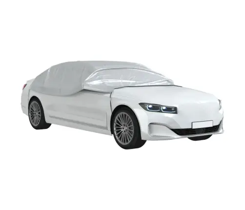 Pusės Automobilio Uždangalas Su Kabliukais, Sidabrinis, M, Peva