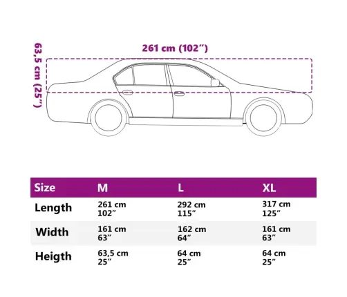 Pusės Automobilio Uždangalas Su Kabliukais, Sidabrinis, M, Peva