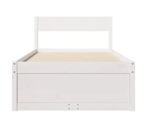 Lovos Rėmas Be Čiužinio, Baltas, 100X200cm Pušies Masyvas