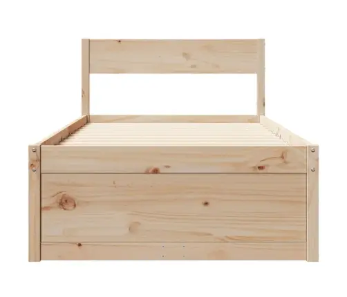 Lovos Rėmas Be Čiužinio, 90X200cm Pušies Medienos Masyvas