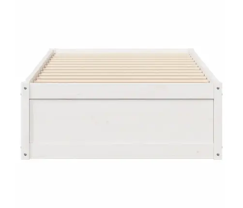 Lovos Rėmas Be Čiužinio, Balta, 90X190cm Pušies Masyvas