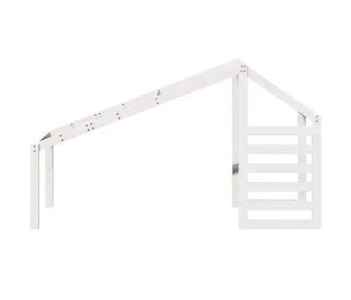 Bērnu Gultas Jumts, Balts, 198X87X113 Cm, Priedes Masīvkoks Vidaxl