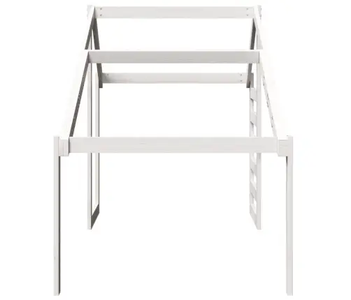 Bērnu Gultas Jumts, Balts, 198X87X113 Cm, Priedes Masīvkoks Vidaxl
