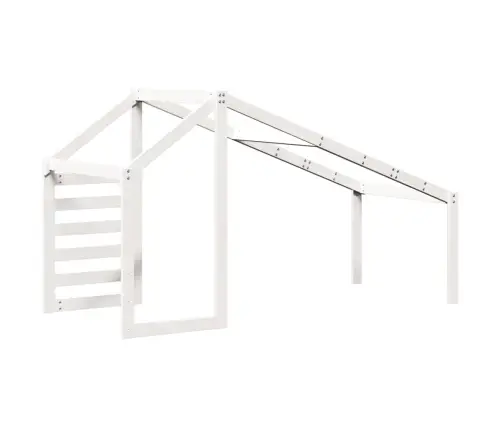 Bērnu Gultas Jumts, Balts, 198X87X113 Cm, Priedes Masīvkoks Vidaxl