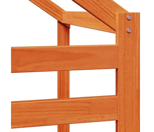 Bērnu Gultas Jumts, Brūns, 198X97X113 Cm, Priedes Masīvkoks Vidaxl