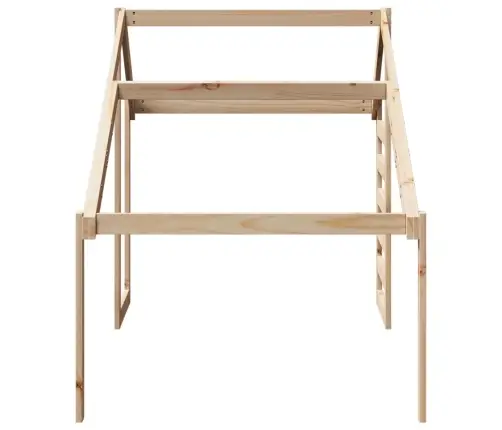 Bērnu Gultas Jumts, 188X97X113 Cm, Priedes Masīvkoks Vidaxl