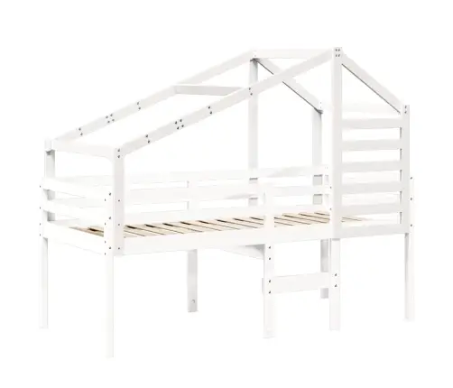 Lastevoodi Katus, Valge, 188 X 82 X 113 cm Männipuit