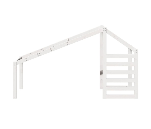 Bērnu Gultas Jumts, Balts, 188X82X113 Cm, Priedes Masīvkoks Vidaxl