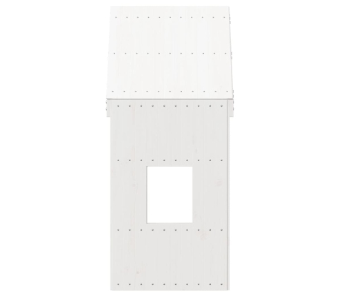 Bērnu Gultas Jumts, Balts, 60X89X134,5 Cm, Priedes Masīvkoks Vidaxl