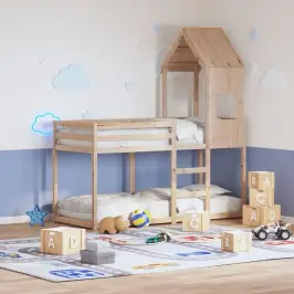 Vaikiškos Lovos Stogas, 55X99X139,5cm Pušies Medienos Masyvas