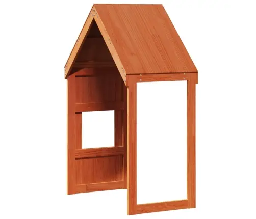 Bērnu Gultas Jumts, Brūns, 55X99X139,5 Cm, Priedes Masīvkoks Vidaxl