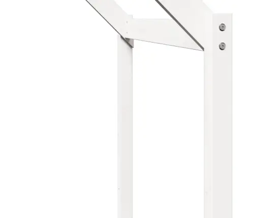 Bērnu Gultas Jumts, Balts, 213X95,5X144,5 Cm, Priedes Masīvkoks Vidaxl