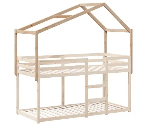 Bērnu Gultas Jumts, 213X85,5X144,5 Cm, Priedes Masīvkoks Vidaxl