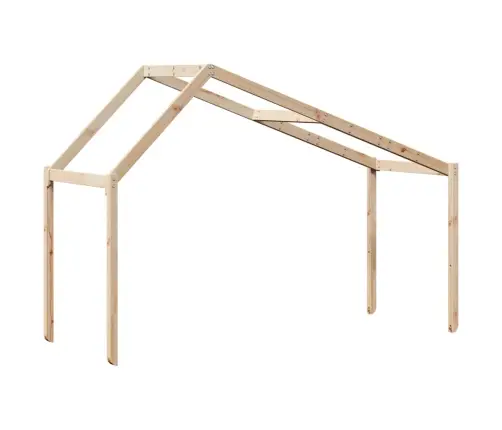 Bērnu Gultas Jumts, 213X85,5X144,5 Cm, Priedes Masīvkoks Vidaxl