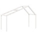 Bērnu Gultas Jumts, Balts, 213X85,5X144,5 Cm, Priedes Masīvkoks Vidaxl
