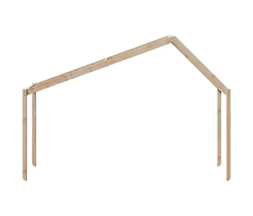 Bērnu Gultas Jumts, 203X95,5X142 Cm, Priedes Masīvkoks Vidaxl