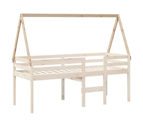 Bērnu Gultas Jumts, 209X95,5X88 Cm, Priedes Masīvkoks Vidaxl