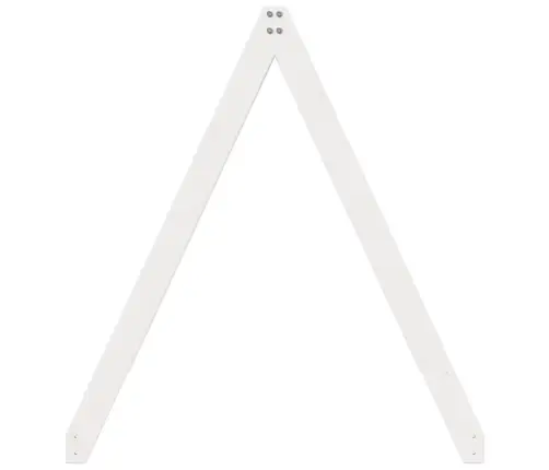 Vaikiškos Lovos Stogas, Baltas, 209X85,5X88cm Pušies Masyvas