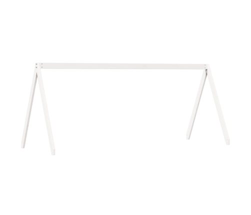 Bērnu Gultas Jumts, Balts, 199X95,5X88 Cm, Priedes Masīvkoks Vidaxl