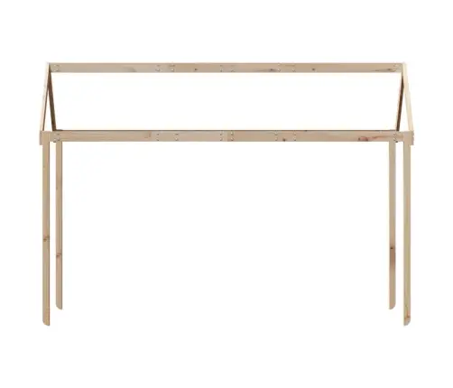 Vaikiškos Lovos Stogas, 217X95,5X159cm Pušies Medienos Masyvas